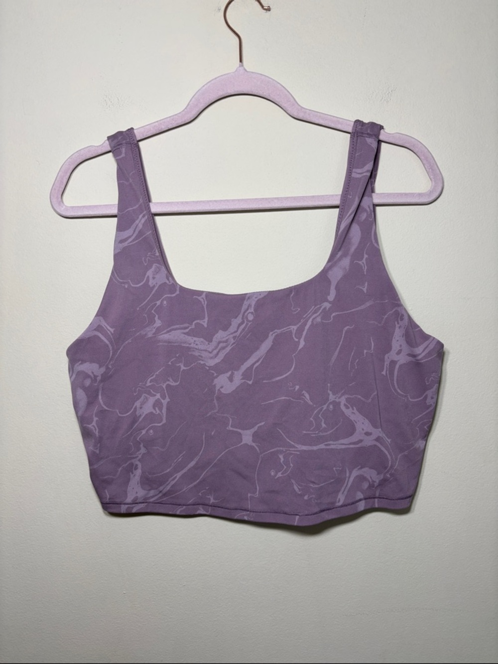 all in motion Lilac Marble Crop Sports Bra